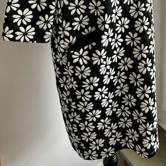 La Fée Maraboutée Black & White Jacquard Daisy Short Shift  Dress – EU 38 - Picture 2 of 13